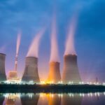 Nuclear power plant providing baseload energy for AI data centers in the United States